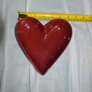 Heart shaped dish ceramic Valentines Day